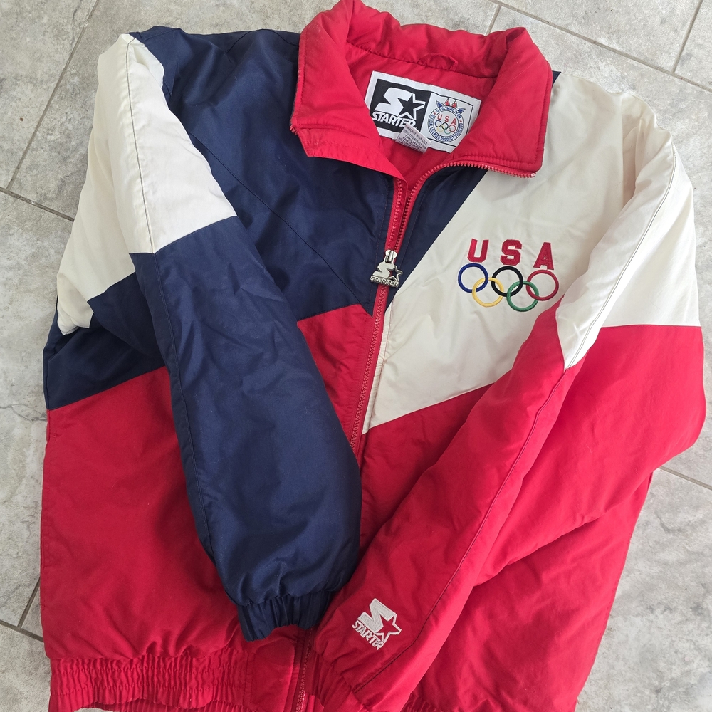 STARTER Red, White, and Blue USA Olympic Jacket